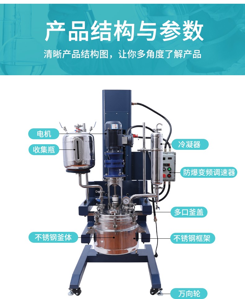 防爆電動升降不銹鋼反應(yīng)釜