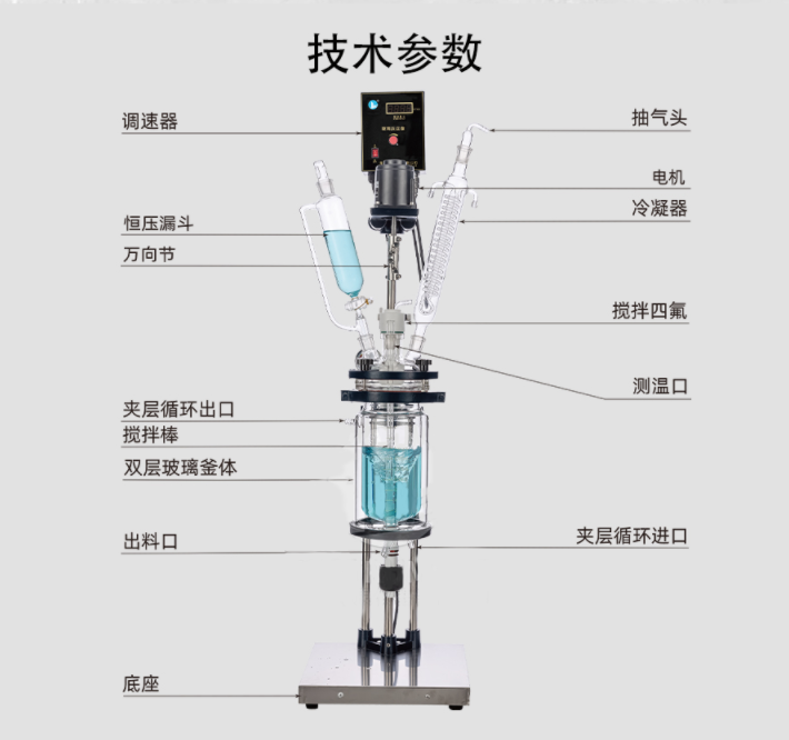 國產(chǎn)雙層玻璃反應(yīng)釜，如何選購玻璃反應(yīng)釜？